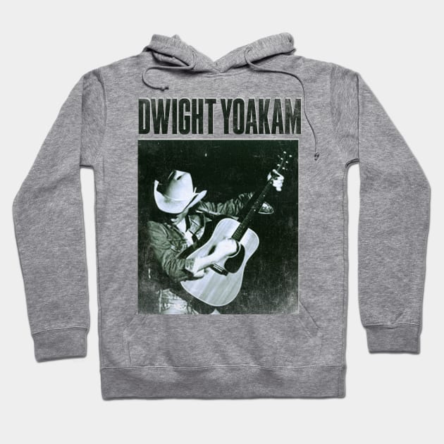 Dwight Yoakam / Country Retro Hoodie by christinehearst